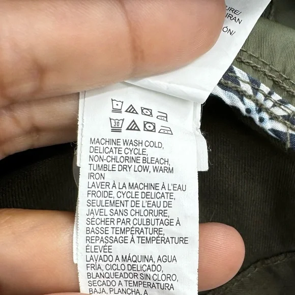 Lucky Brand Military Utility Jacket Olive Green Size Medium - Picture 8 of 9